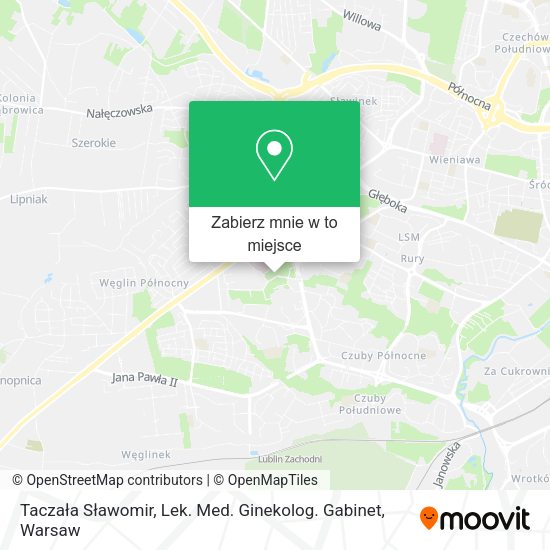 Mapa Taczała Sławomir, Lek. Med. Ginekolog. Gabinet