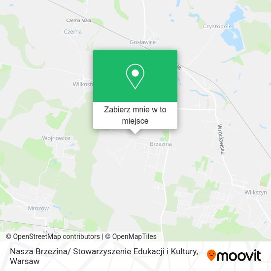 Mapa Nasza Brzezina/ Stowarzyszenie Edukacji i Kultury