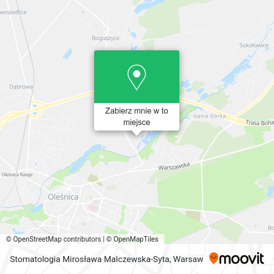 Mapa Stomatologia Mirosława Malczewska-Syta