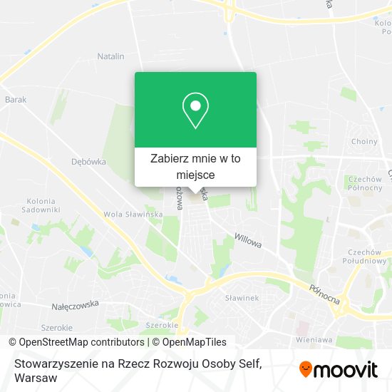 Mapa Stowarzyszenie na Rzecz Rozwoju Osoby Self