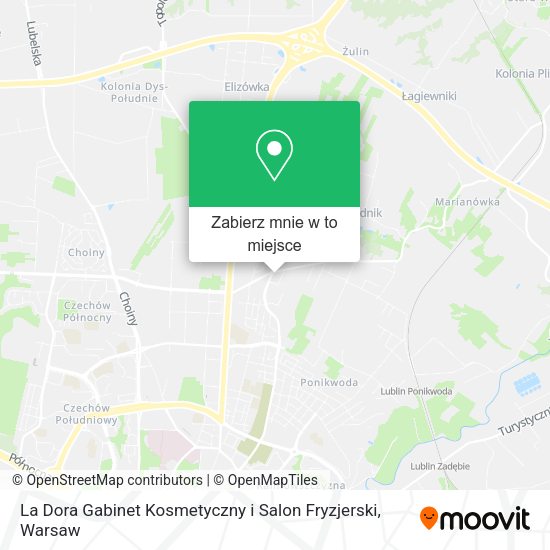 Mapa La Dora Gabinet Kosmetyczny i Salon Fryzjerski