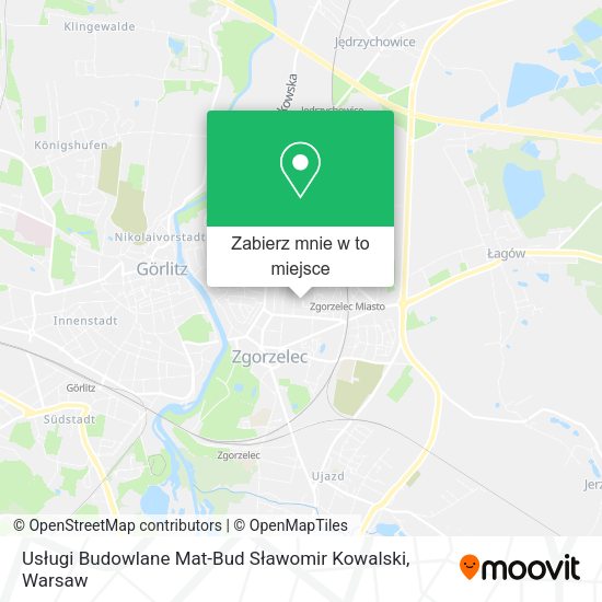 Mapa Usługi Budowlane Mat-Bud Sławomir Kowalski