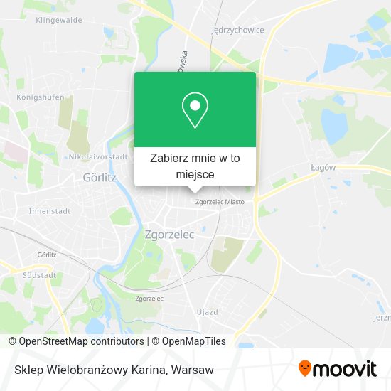 Mapa Sklep Wielobranżowy Karina