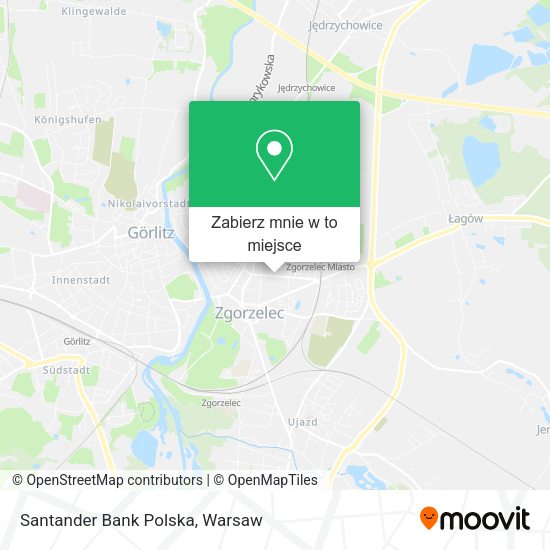 Mapa Santander Bank Polska