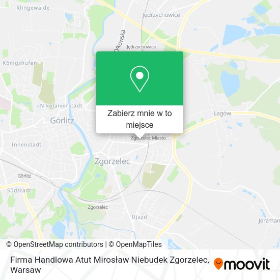 Mapa Firma Handlowa Atut Mirosław Niebudek Zgorzelec