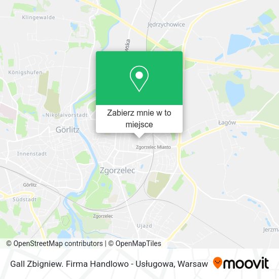 Mapa Gall Zbigniew. Firma Handlowo - Usługowa