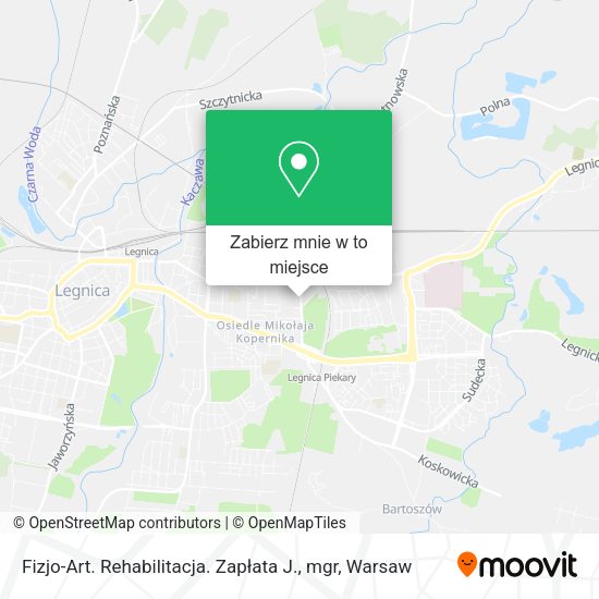 Mapa Fizjo-Art. Rehabilitacja. Zapłata J., mgr