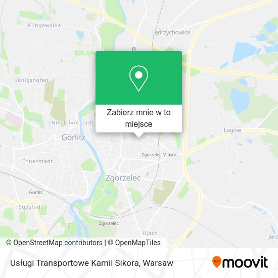 Mapa Usługi Transportowe Kamil Sikora