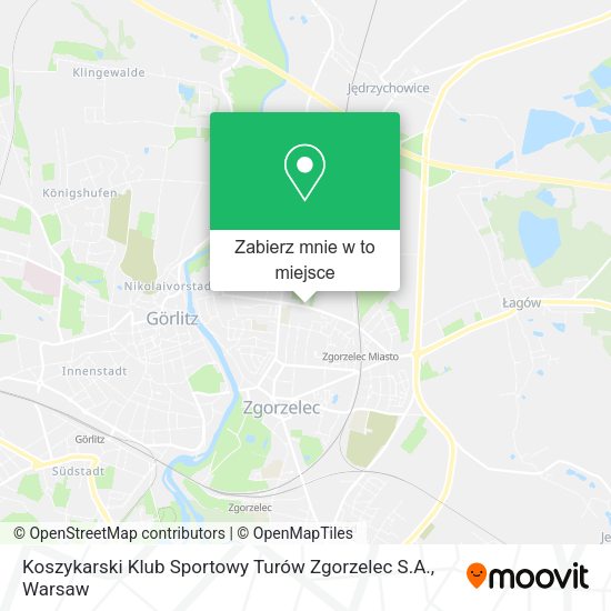 Mapa Koszykarski Klub Sportowy Turów Zgorzelec S.A.