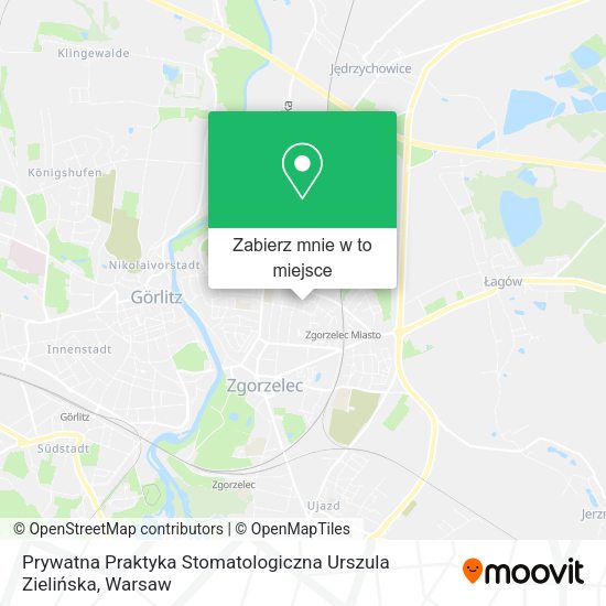 Mapa Prywatna Praktyka Stomatologiczna Urszula Zielińska