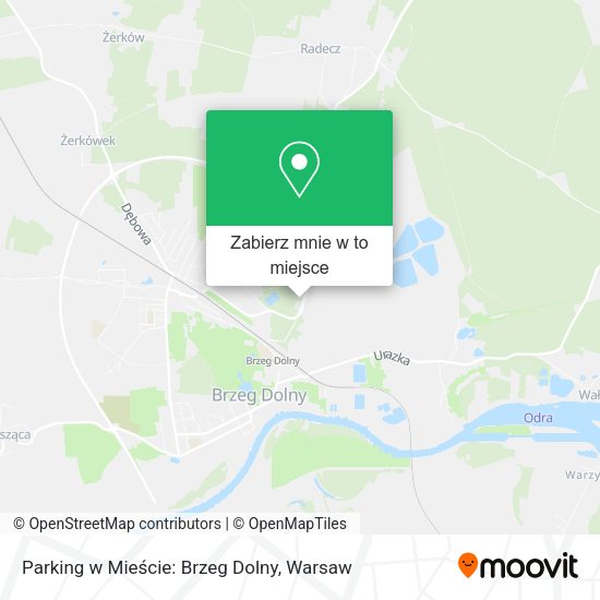 Mapa Parking w Mieście: Brzeg Dolny