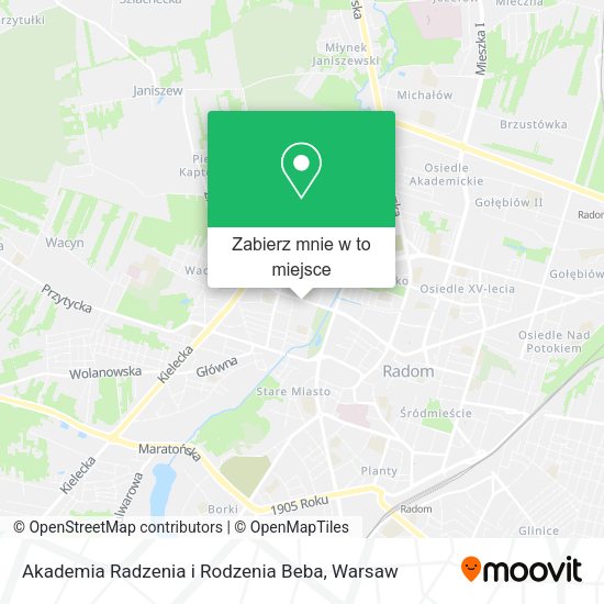 Mapa Akademia Radzenia i Rodzenia Beba