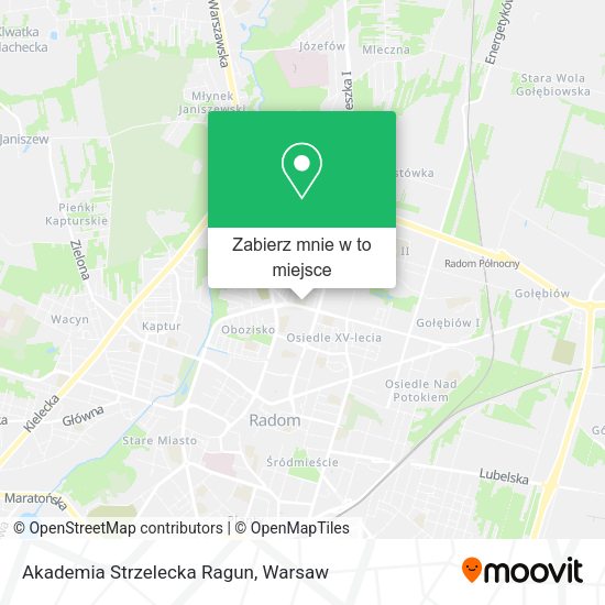 Mapa Akademia Strzelecka Ragun