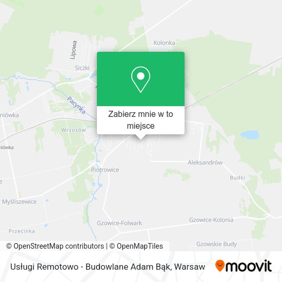 Mapa Usługi Remotowo - Budowlane Adam Bąk