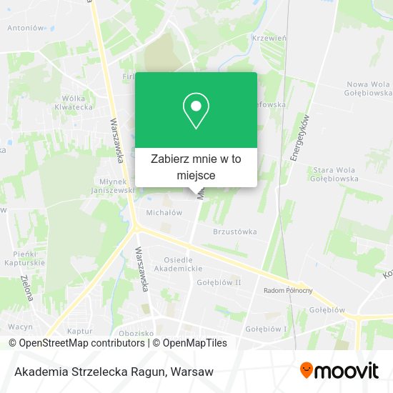 Mapa Akademia Strzelecka Ragun