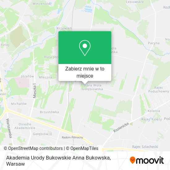 Mapa Akademia Urody Bukowskie Anna Bukowska