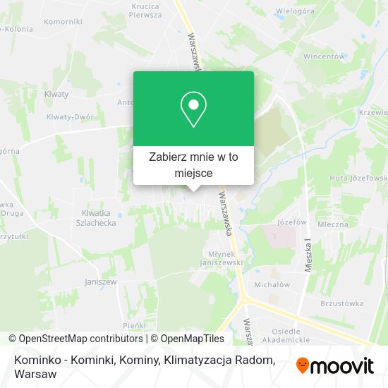 Mapa Kominko - Kominki, Kominy, Klimatyzacja Radom