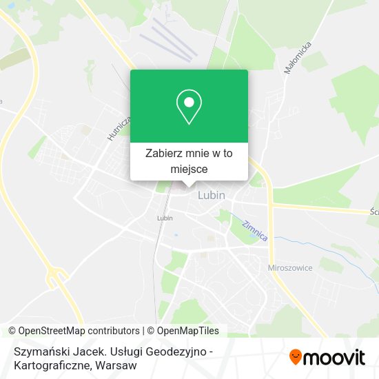 Mapa Szymański Jacek. Usługi Geodezyjno - Kartograficzne