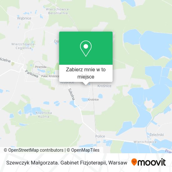 Mapa Szewczyk Małgorzata. Gabinet Fizjoterapii