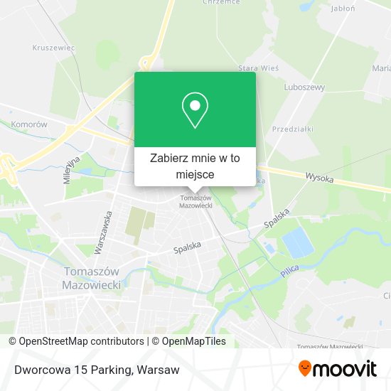 Mapa Dworcowa 15 Parking