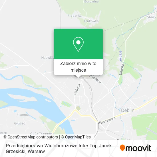 Mapa Przedsiębiorstwo Wielobranżowe Inter Top Jacek Grzesicki