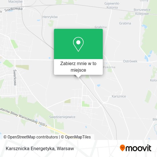 Mapa Karsznicka Energetyka