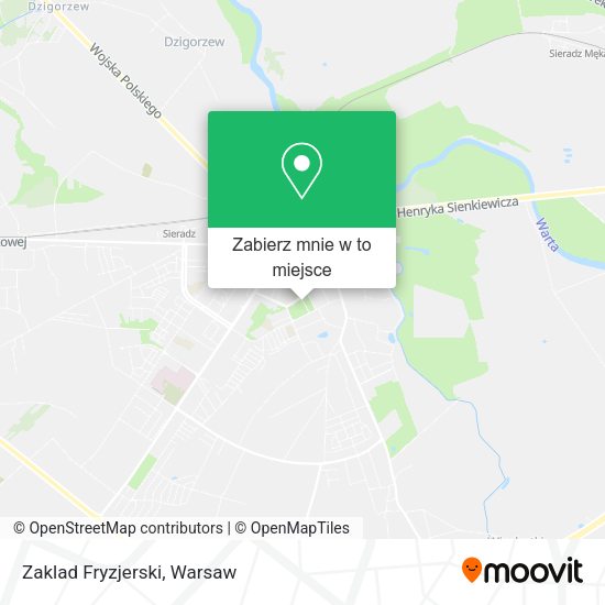 Mapa Zaklad Fryzjerski