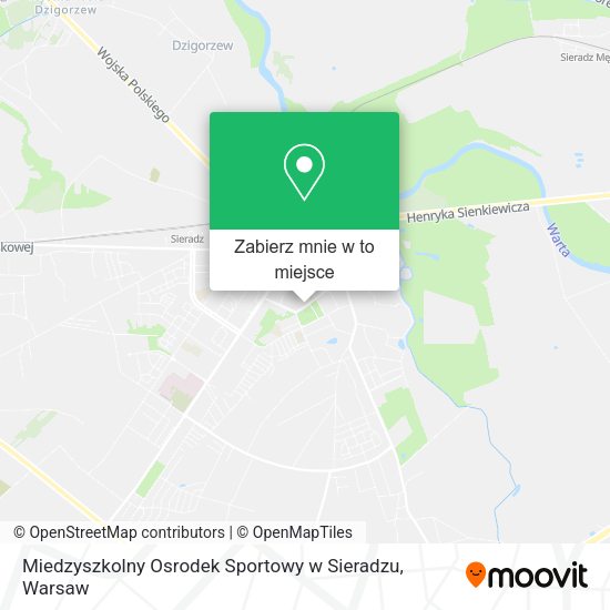 Mapa Miedzyszkolny Osrodek Sportowy w Sieradzu