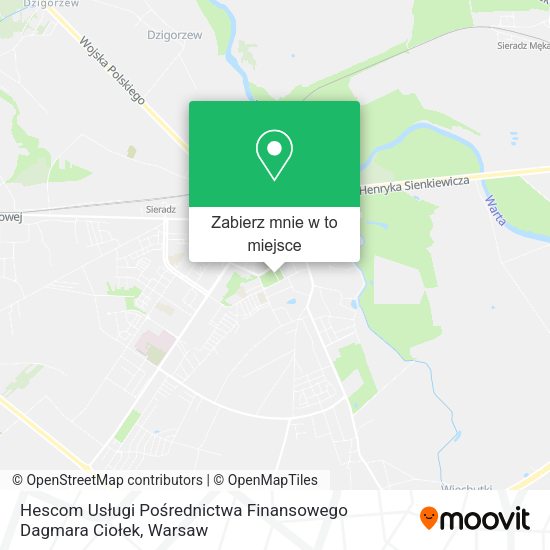 Mapa Hescom Usługi Pośrednictwa Finansowego Dagmara Ciołek