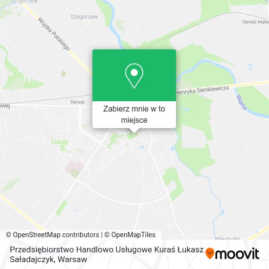 Mapa Przedsiębiorstwo Handlowo Usługowe Kuraś Łukasz Saładajczyk