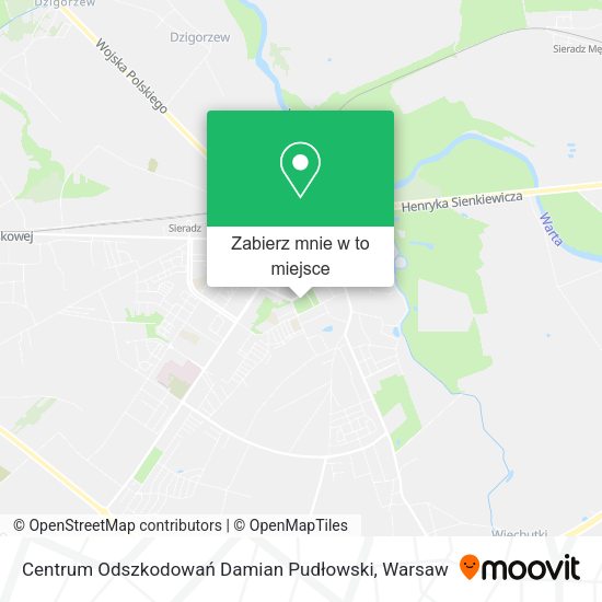 Mapa Centrum Odszkodowań Damian Pudłowski