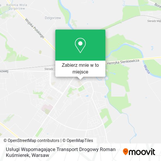 Mapa Usługi Wspomagające Transport Drogowy Roman Kuśmierek