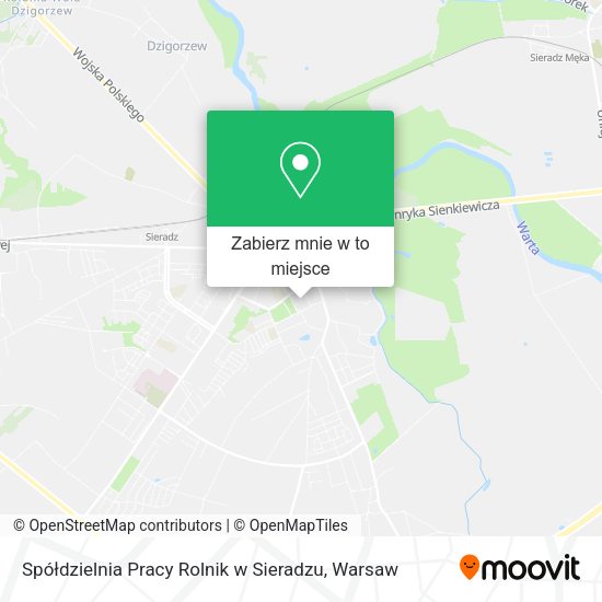 Mapa Spółdzielnia Pracy Rolnik w Sieradzu