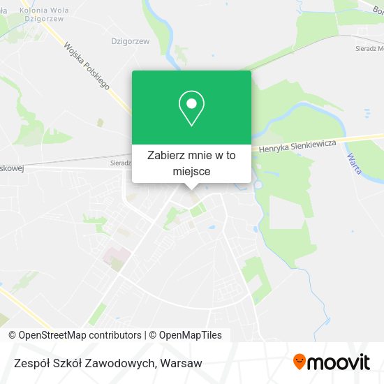 Mapa Zespół Szkół Zawodowych