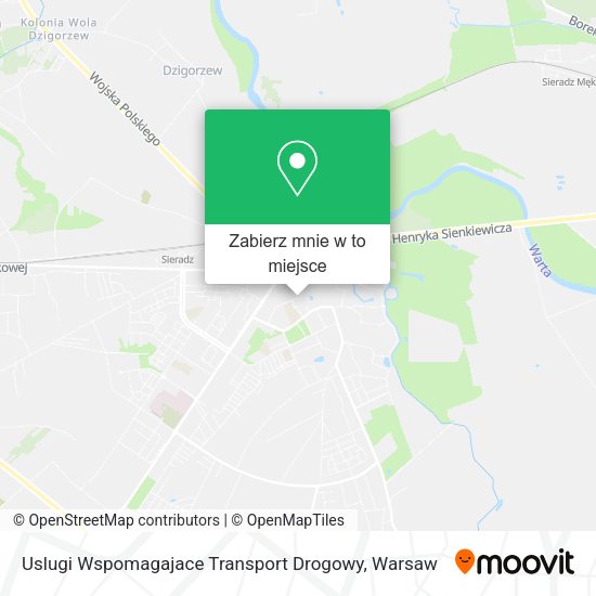 Mapa Uslugi Wspomagajace Transport Drogowy