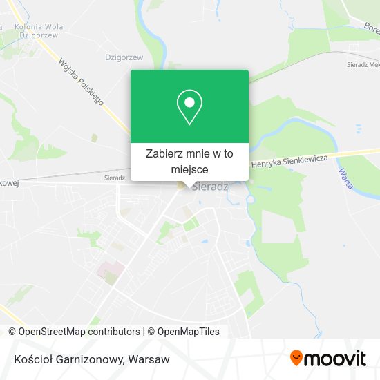 Mapa Kościoł Garnizonowy