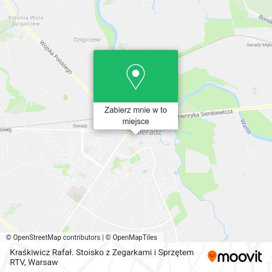 Mapa Kraśkiwicz Rafał. Stoisko z Zegarkami i Sprzętem RTV