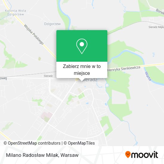 Mapa Milano Radosław Milak