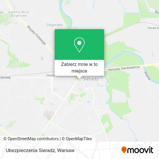 Mapa Ubezpieczenia Sieradz