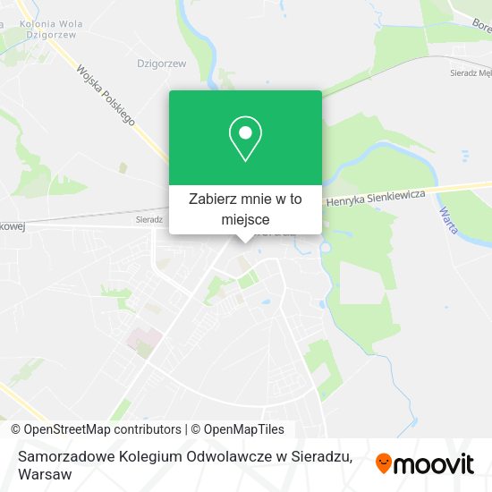 Mapa Samorzadowe Kolegium Odwolawcze w Sieradzu