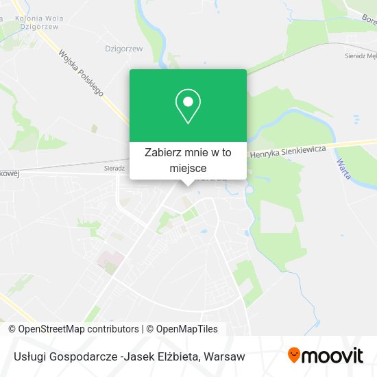 Mapa Usługi Gospodarcze -Jasek Elżbieta