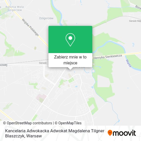 Mapa Kancelaria Adwokacka Adwokat Magdalena Tilgner Blaszczyk