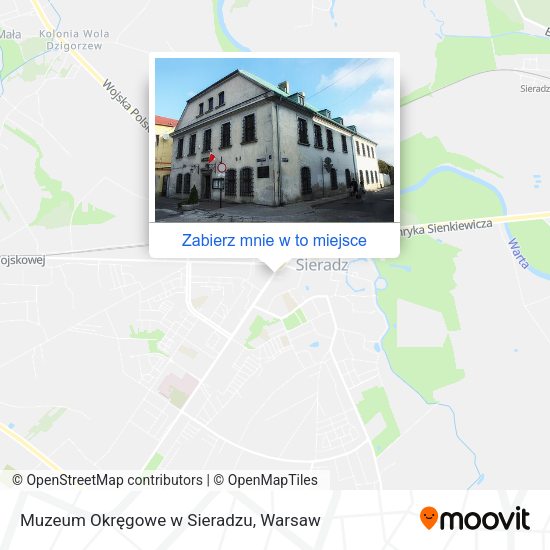 Mapa Muzeum Okręgowe w Sieradzu