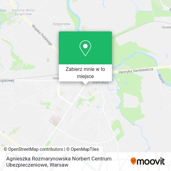 Mapa Agnieszka Rozmarynowska Norbert Centrum Ubezpieczeniowe