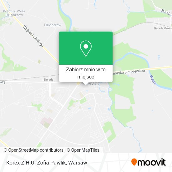 Mapa Korex Z.H.U. Zofia Pawlik