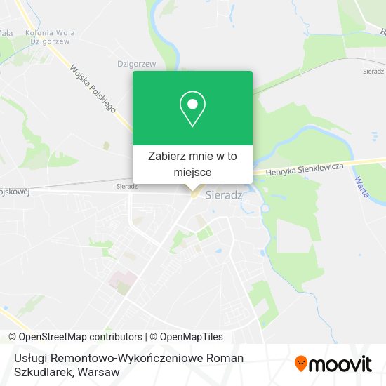 Mapa Usługi Remontowo-Wykończeniowe Roman Szkudlarek