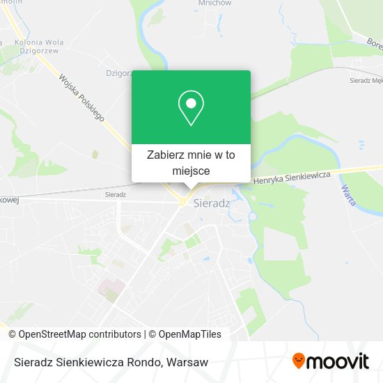 Mapa Sieradz Sienkiewicza Rondo