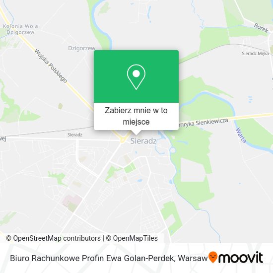 Mapa Biuro Rachunkowe Profin Ewa Golan-Perdek