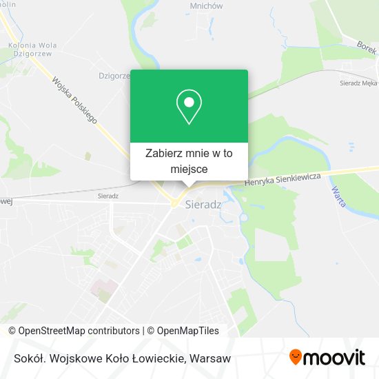 Mapa Sokół. Wojskowe Koło Łowieckie