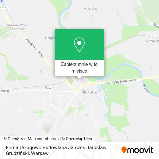 Mapa Firma Usługowo Budowlana Jarczes Jarosław Grudziński